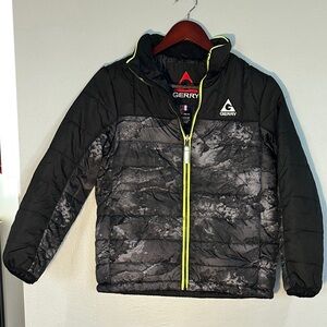 Gerry Weber Black Jacket with Red Logo and Neon Yellow Trim